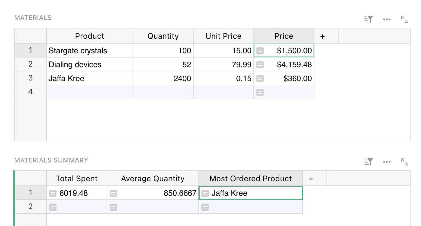 formulas-widgets